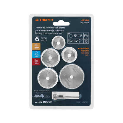 Kit de minidiscos sierra para herramienta rotativa - SKU 102328