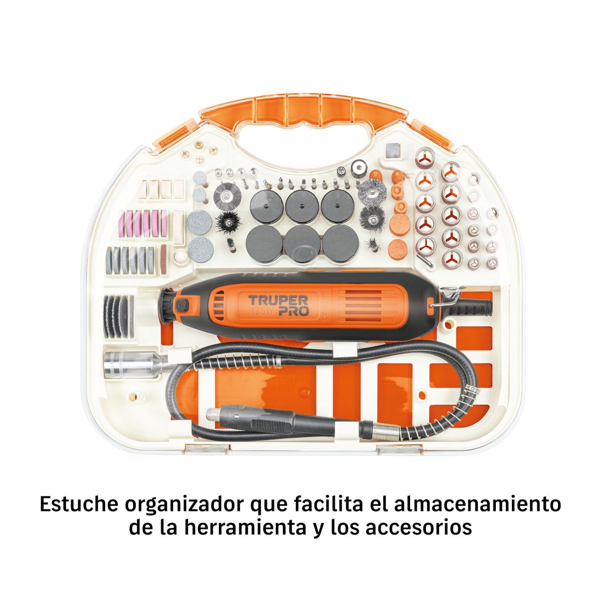 Herramienta rotativa 135W con 211 accesorios, TRUPER PRO · vista 5
