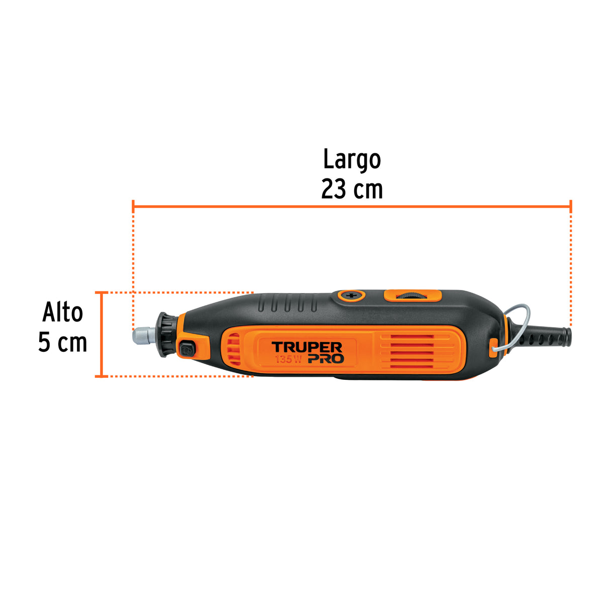 Herramienta rotativa 135W con 211 accesorios, TRUPER PRO · vista 3
