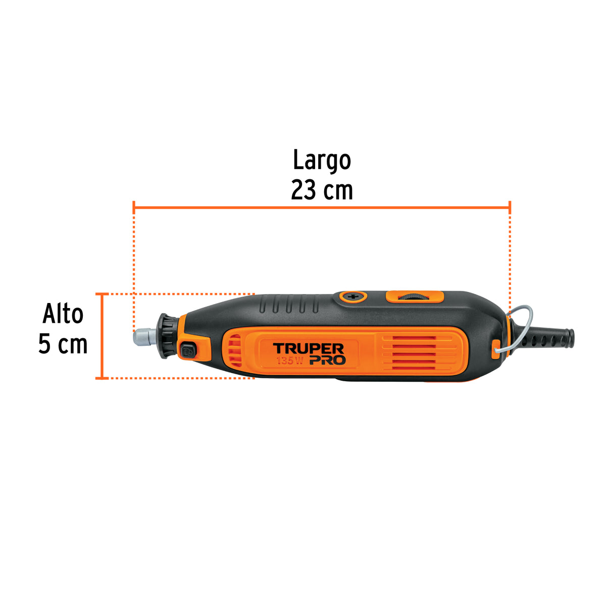 Herramienta rotativa 135W con 97 accesorios, TRUPER PRO · vista 3