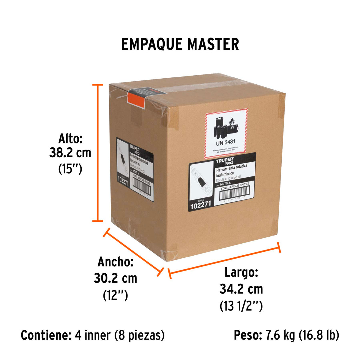 Herramienta rotativa inalambrica 7.2V - SKU 102271