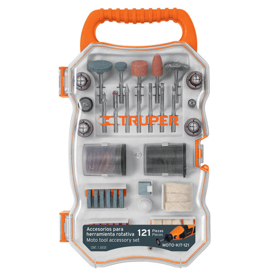 Kit accesorios para herramienta rotativa 121 piezas - SKU 100757