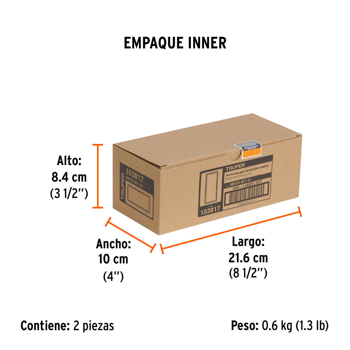 Kit de accesorios para herramienta rotativa, 51 pzas · vista 4