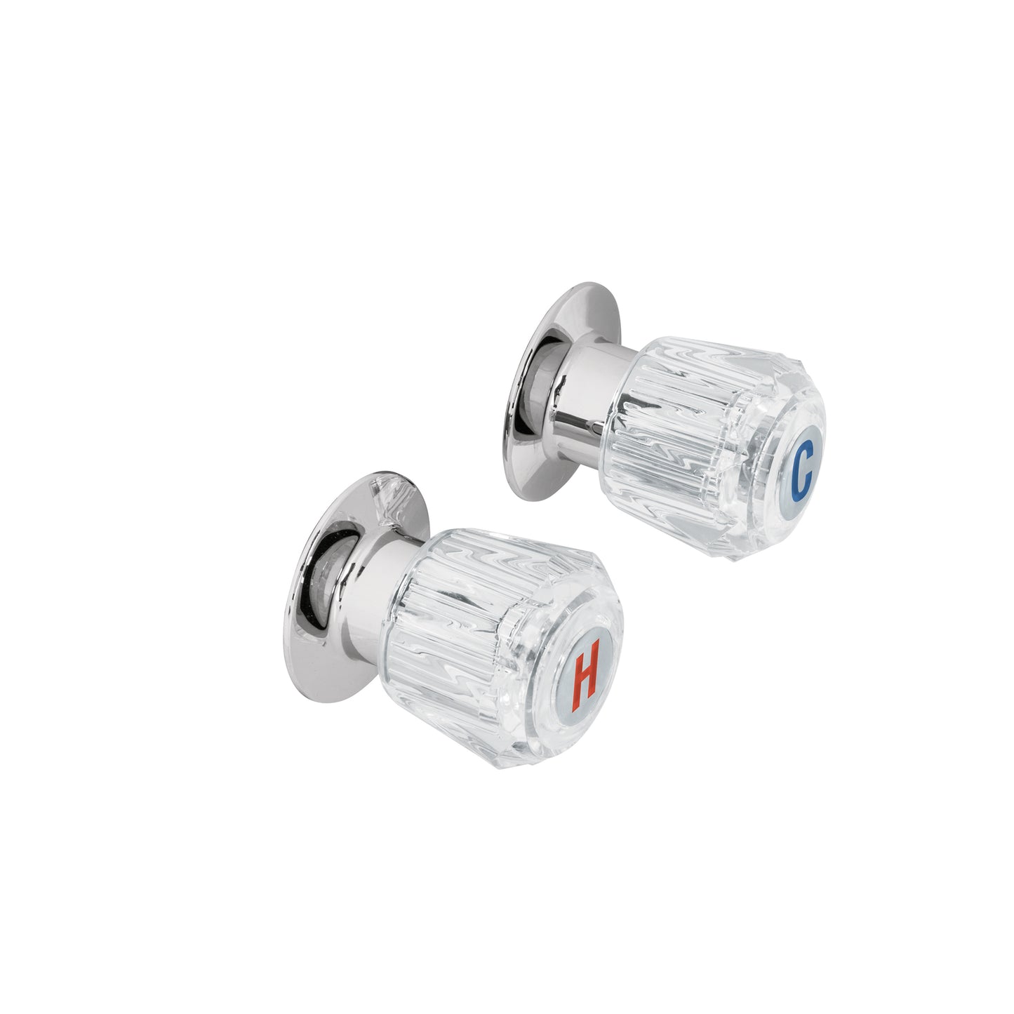 Juego de manerales acrílico transparente para regadera