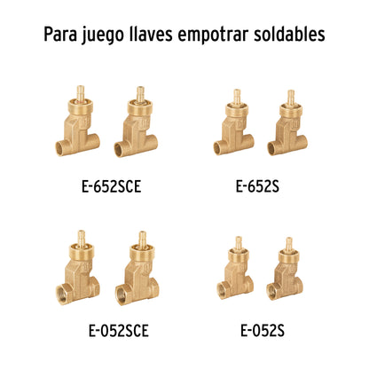 Juego de manerales acrílico transparente para regadera