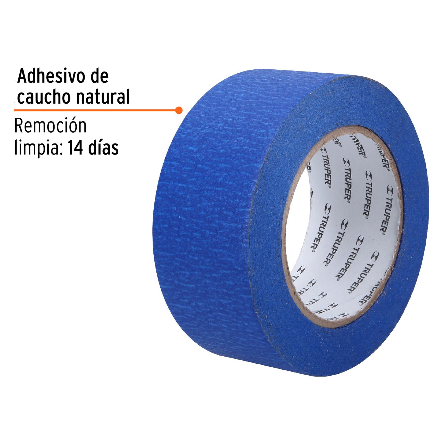 Cinta masking tape azul de 2" x 50 m para pintor