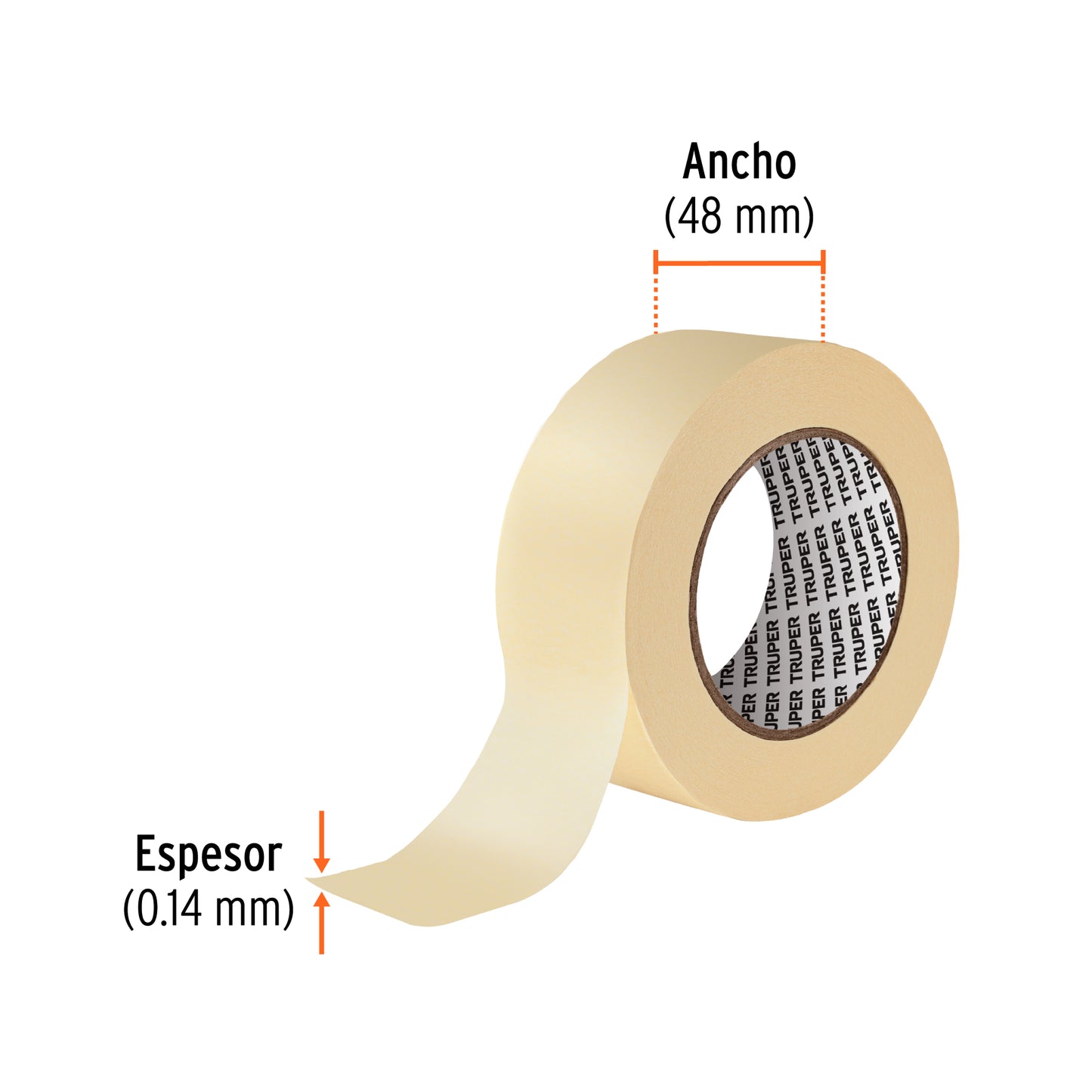 Cinta masking tape de 2 x 50