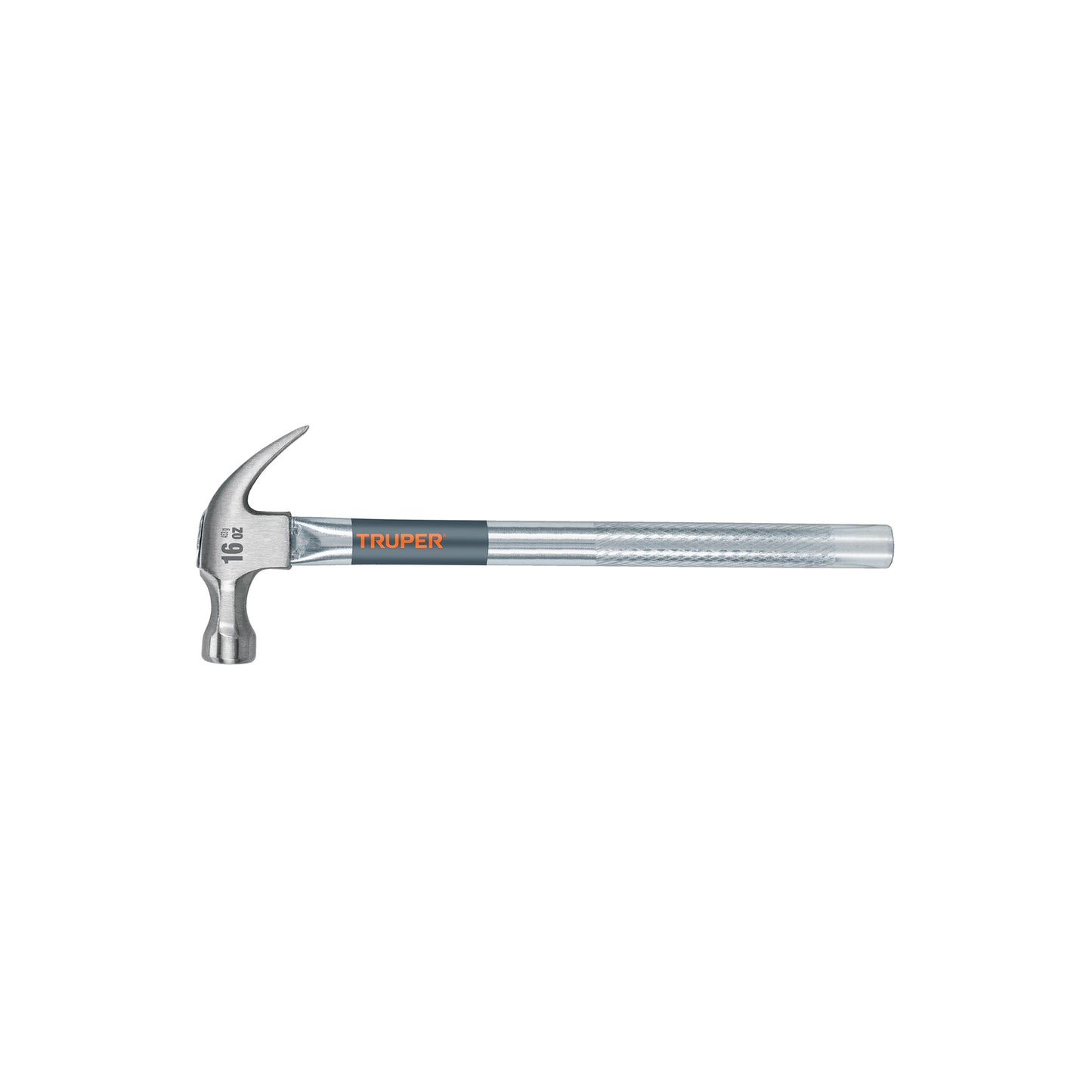 Martillo tubular pulido de 16 oz con uña curva