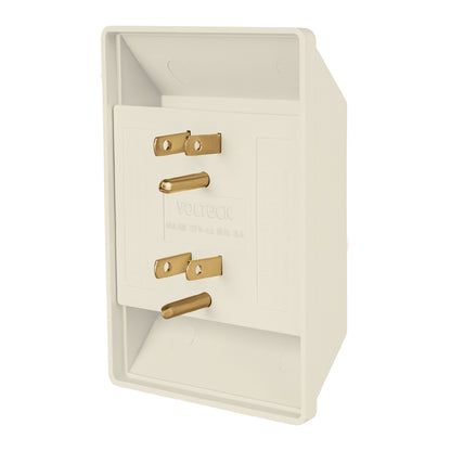 Multicontacto de 6 entradas aterrizado cuadrado