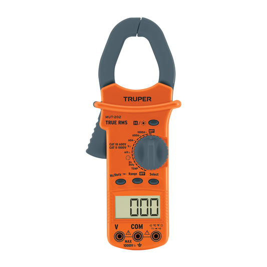 Multímetro de gancho industrial Truper 1000 A True RMS