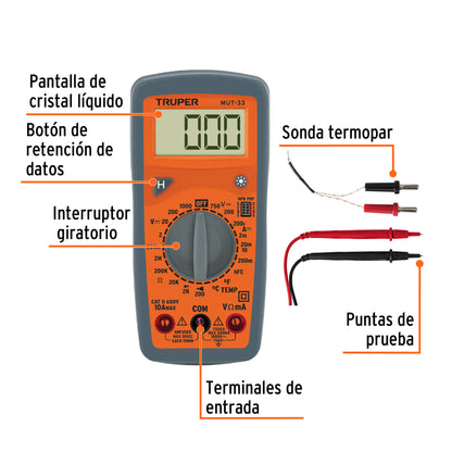 Multímetro digital junior compacto