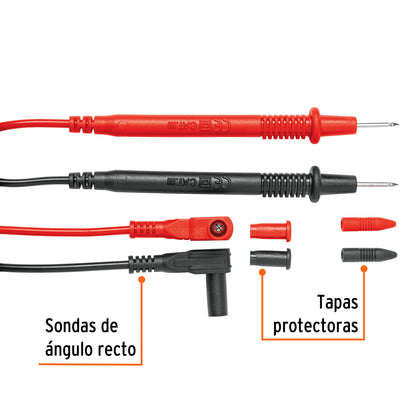 Juego de cables de prueba para multímetro