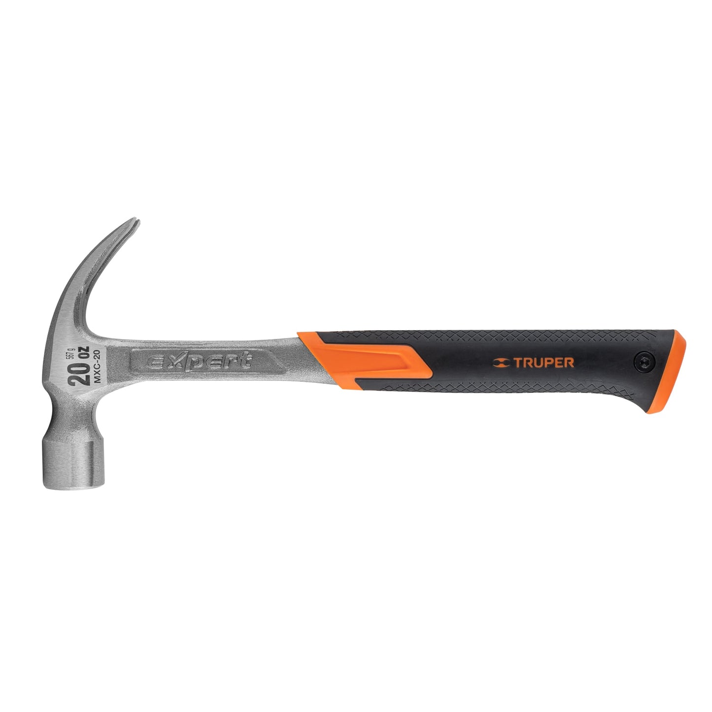 Martillo forjado de uña curva de 20 oz con mango con neopreno