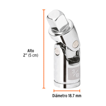 Nudo universal para dados 3/8 pulg