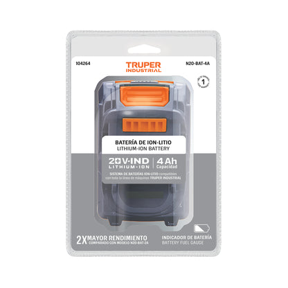 Batería ion litio, 20V, 4 Ah, TRUPER INDUSTRIAL · vista 4