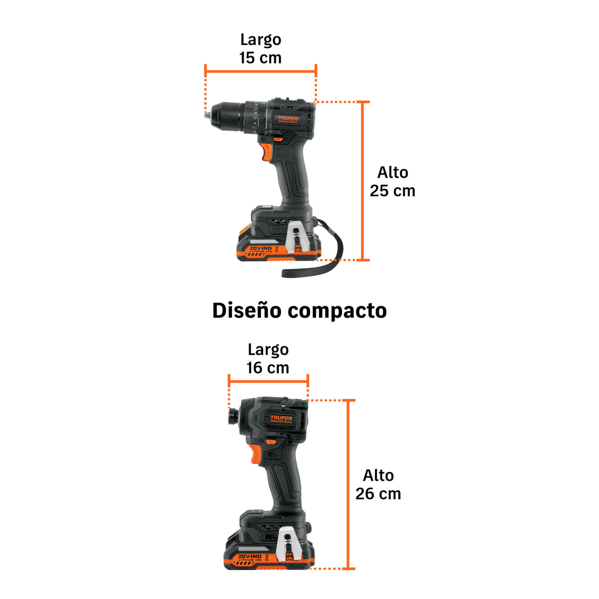 Combo rotomartillo/dest + dest/impacto, 20V · vista 2