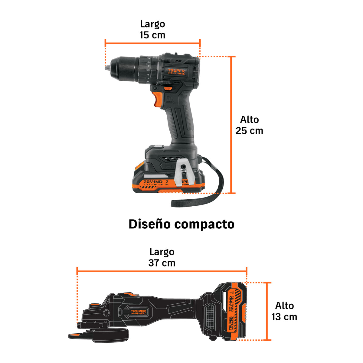 Combo rotomartillo/destornillador + esmeriladora, 20 V, IND · vista 5