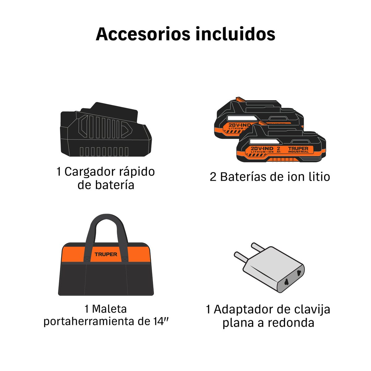 Destornillador de impacto 1/4" 20V 2baterías 2Ah · vista 4