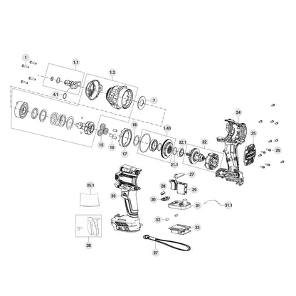 Llave de impacto 1/2", 20V, 650Nm, s/accesorios · vista 6