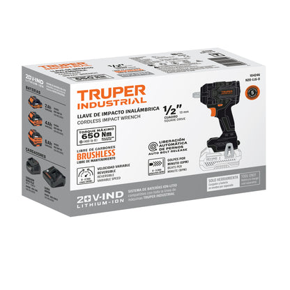 Llave de impacto 1/2", 20V, 650Nm, s/accesorios · vista 4