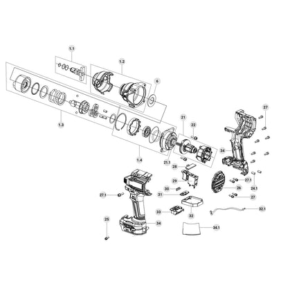 Llave de impacto 1/2", 20V, 850Nm, s/accesorios · vista 6