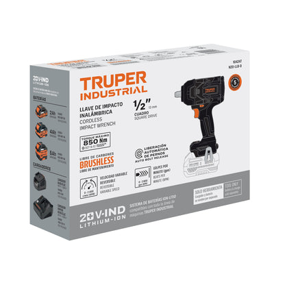 Llave de impacto 1/2", 20V, 850Nm, s/accesorios · vista 4