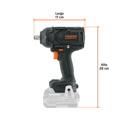 Llave de impacto 1/2", 20V, 850Nm, s/accesorios · vista 2
