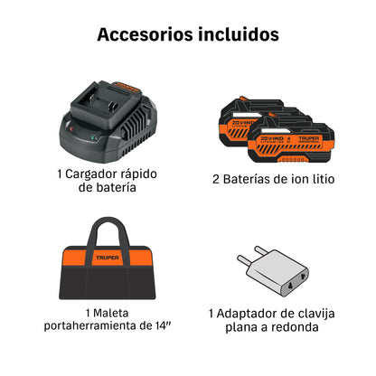 Llave de impacto 1/2" 20V, 850Nm, 2 baterías 4Ah · vista 2
