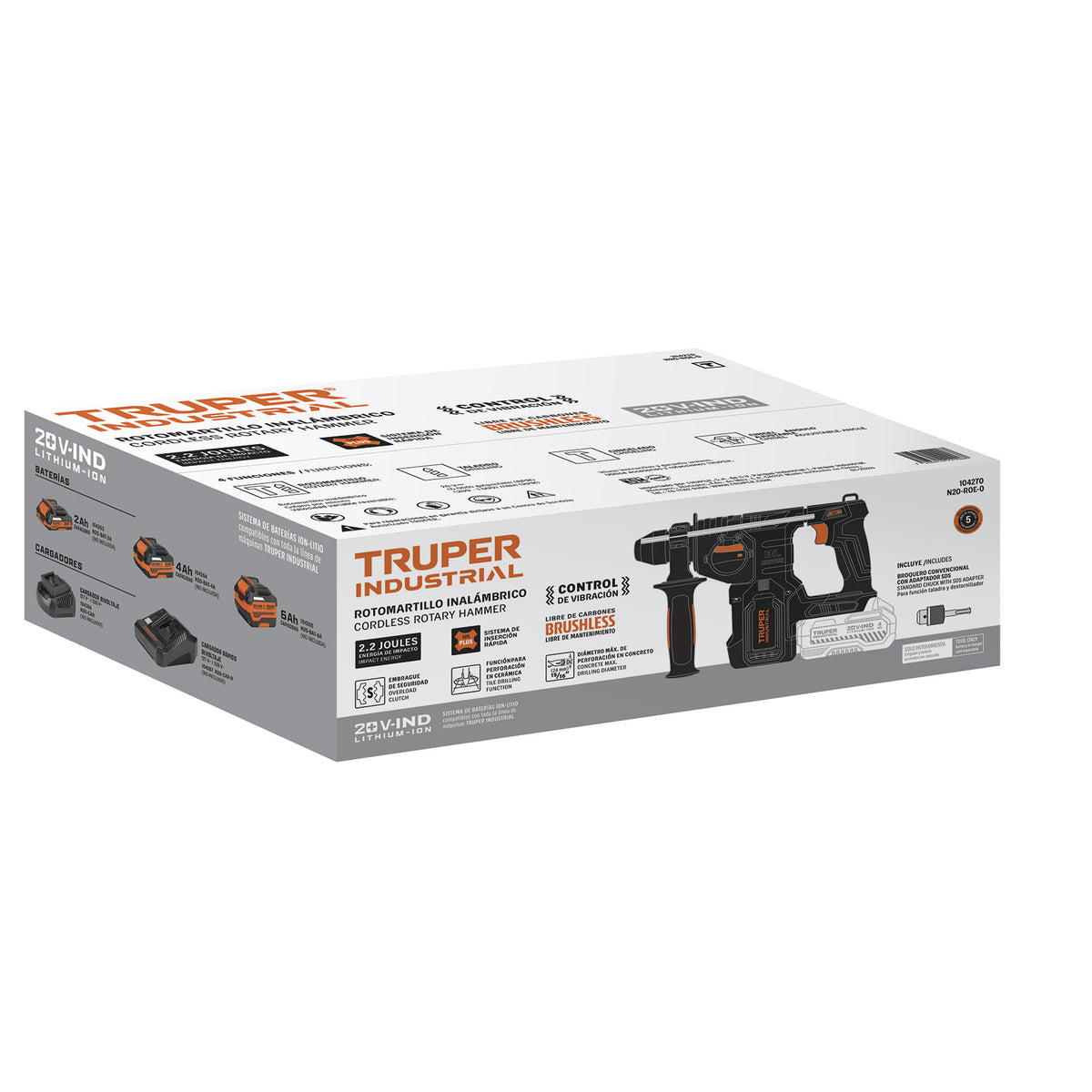 Rotomartillo SDS Plus/destornillador 20V, 2.2 J, sin accs. · vista 5