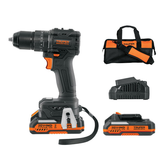 Rotomartillo/destornillador 1/2", 20V, 70Nm, 2 baterías 2Ah