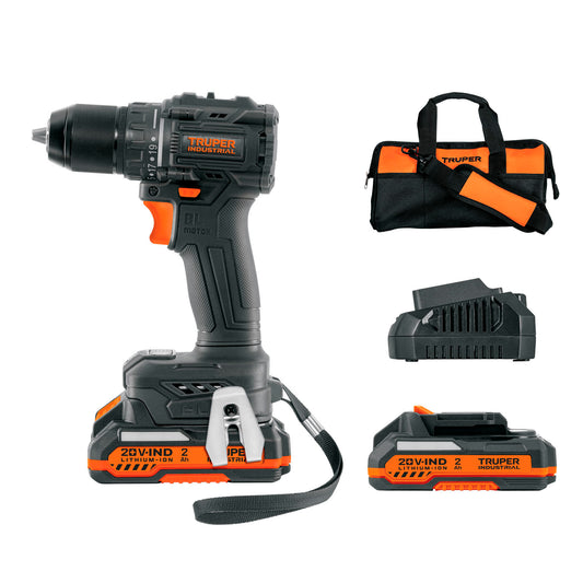 Taladro/destornillador 1/2", 20V, 70Nm, 2 baterías 2Ah