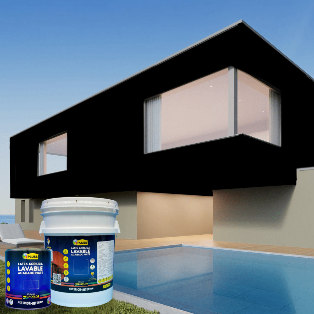 Pintura látex Pluss mate acrílica lavable para interior y exterior