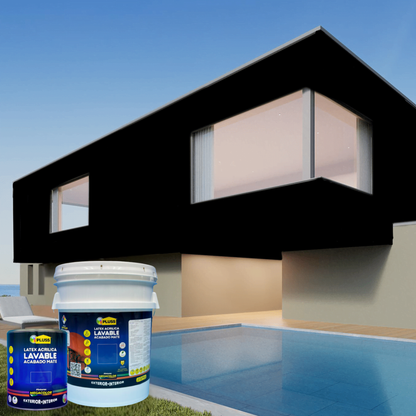 Pintura látex Pluss mate acrílica lavable para interior y exterior