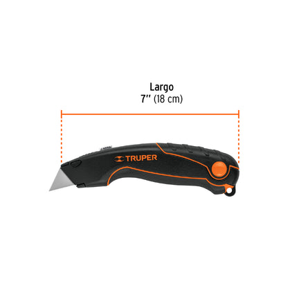 Navaja retráctil 7" con cuerpo de aluminio