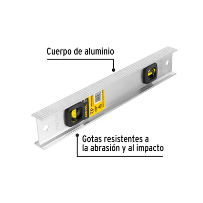 Nivel de 14" con cuerpo de aluminio