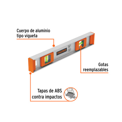 Nivel profesional de 14" con protección de ABS