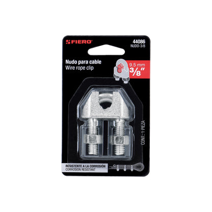 Nudo Perro Hierro Galvanizado Cable 3/8