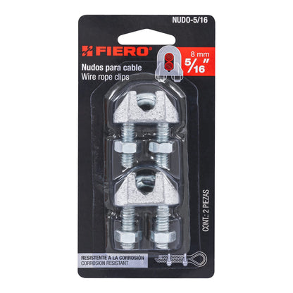 Nudo Perro Hierro Galvanizado Cable 5/16