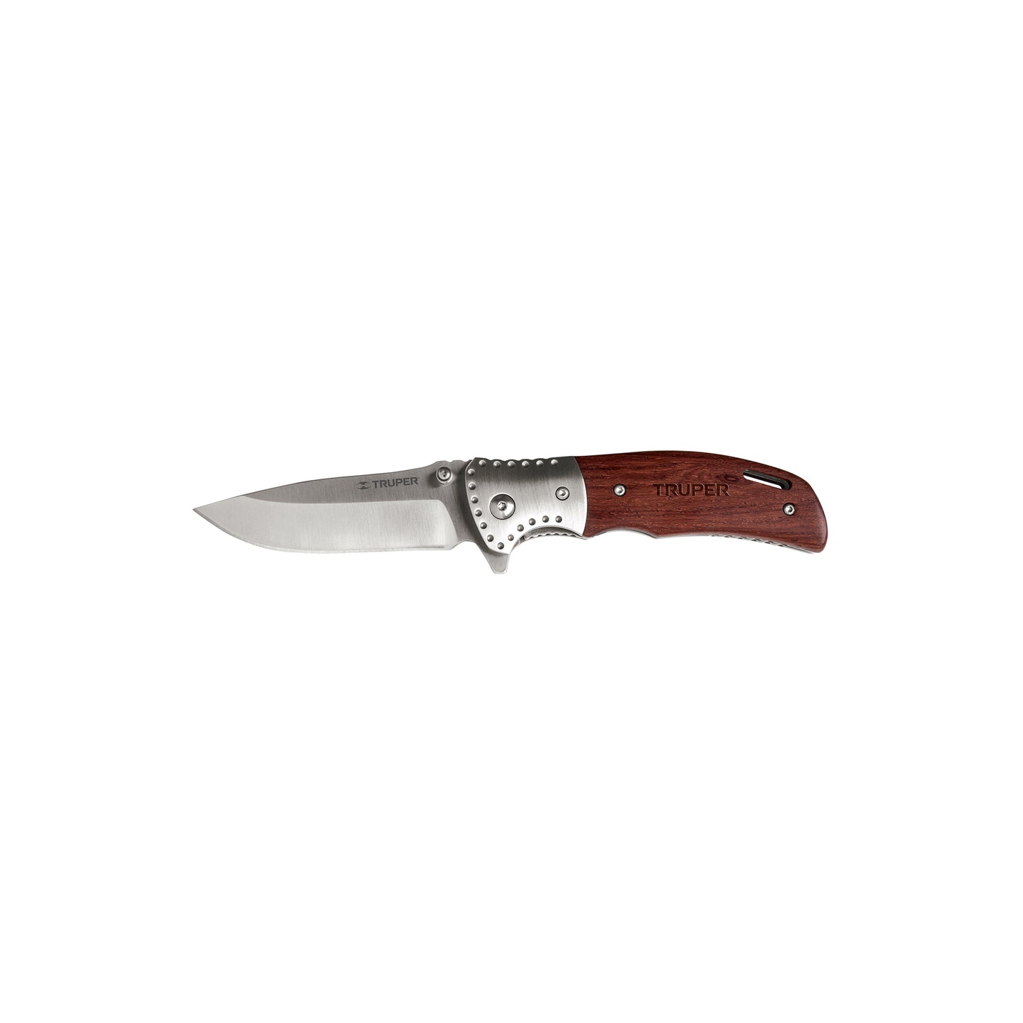 Navaja abatible con mango de madera
