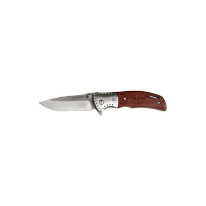 Navaja abatible con mango de madera
