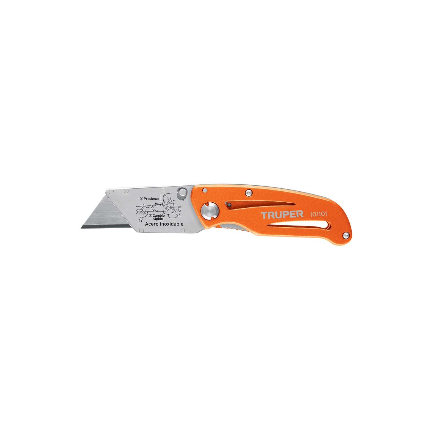 Navaja abatible 6" con cuerpo de aluminio y acero inoxidable