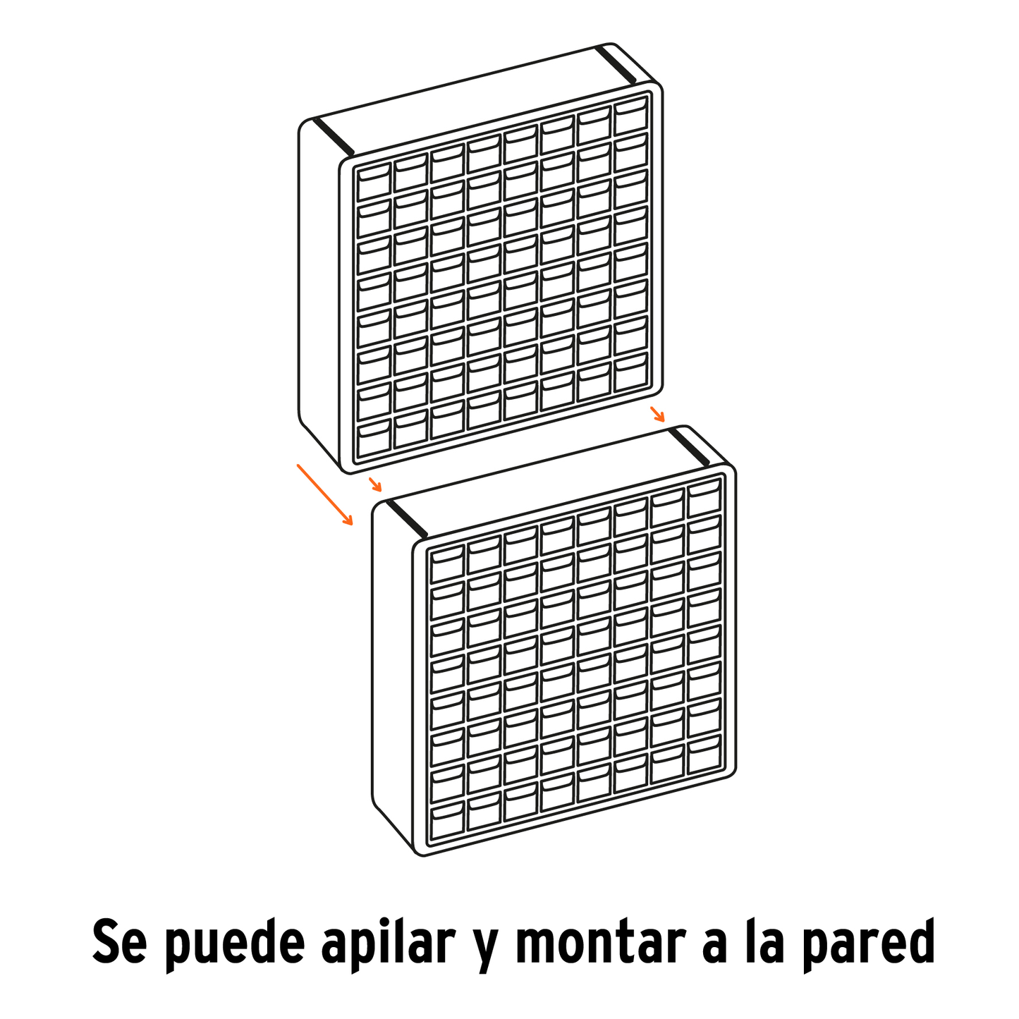 Organizador con 16 gavetas Marco de ABS