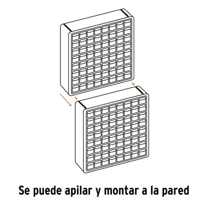 Organizador con 16 gavetas Marco de ABS