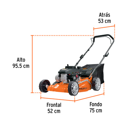 Podadora con motor a gasolina