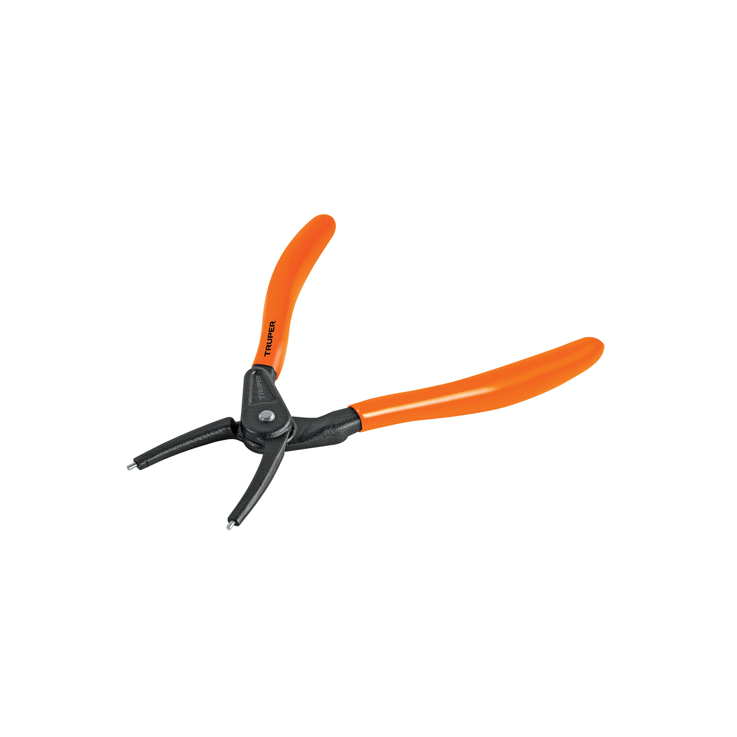 Pinza de punta recta de 7 pulgadas para cerrar anillos con mango de PVC