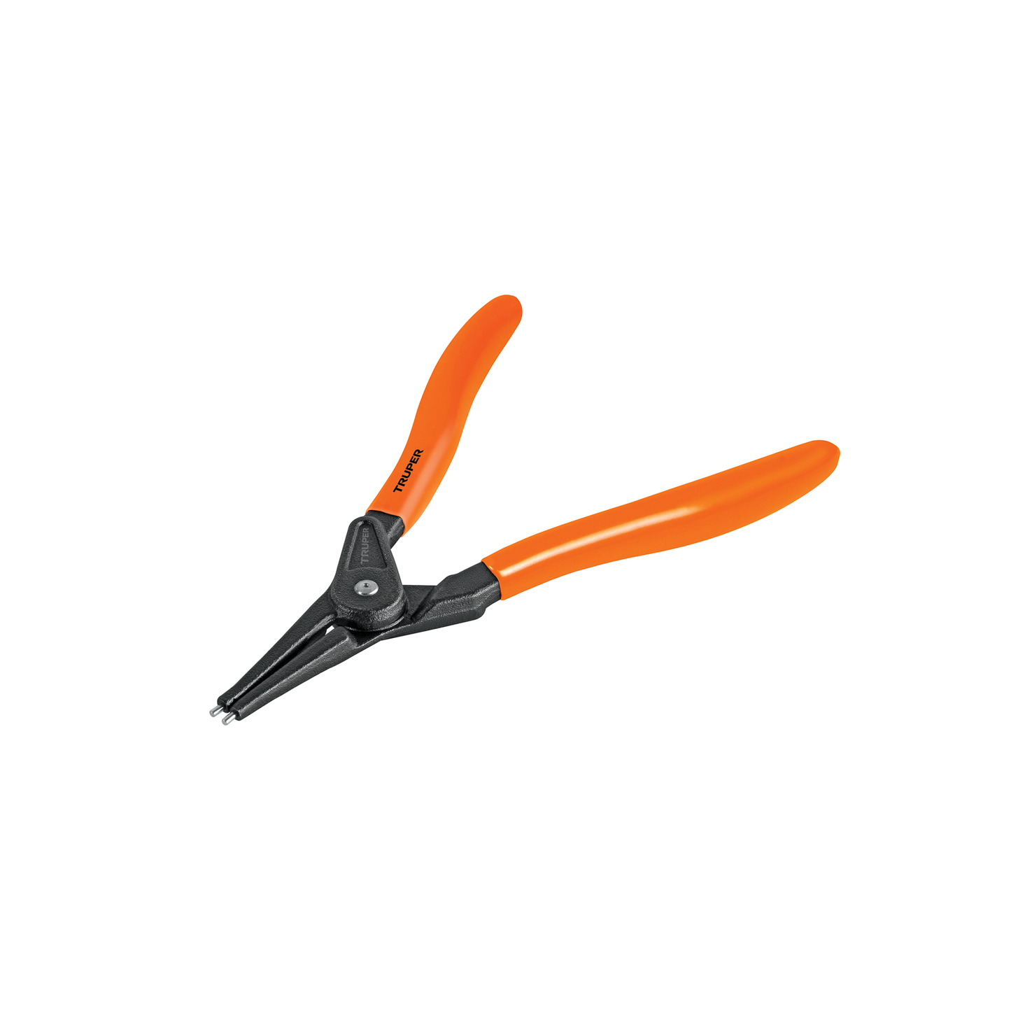 Pinza de punta recta de 7 pulgadas para abrir anillos con mango de PVC
