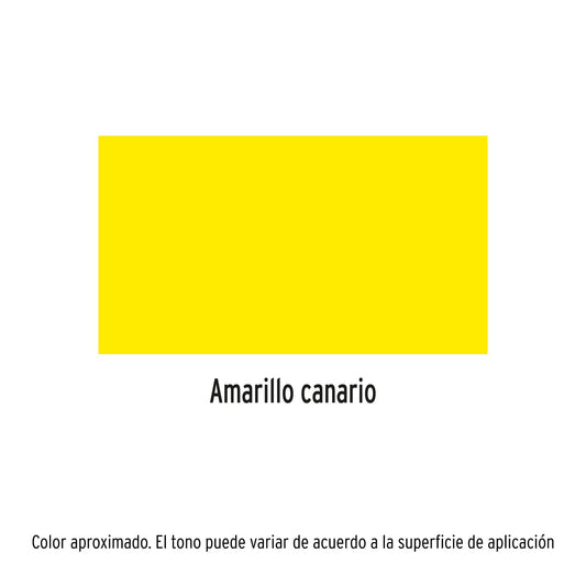 Pintura en aerosol amarillo canario bote esbelto de 400 ml