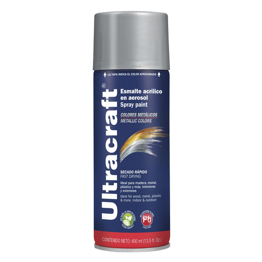 Esmalte acrílico en aerosol aluminio Ultra 400 ml