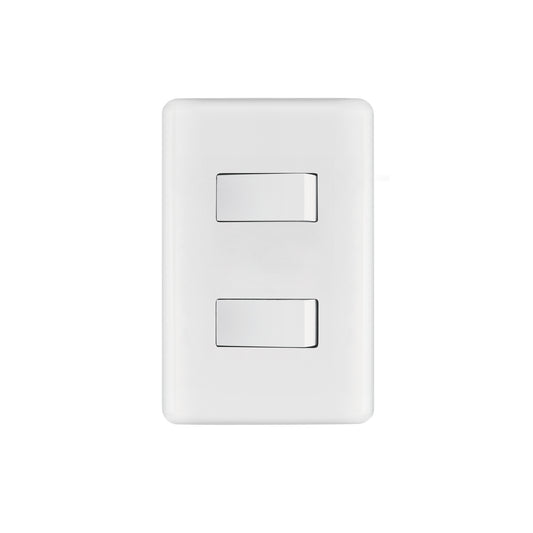 Placa armada con interruptor sencillo y interruptor de 3 vías de línea Basic