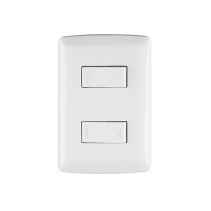 Placa armada con interruptor sencillo y escalera para línea Italiana